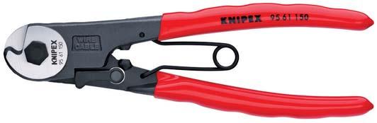 CABLE AND WIRE ROPE SHEARS Bowden Cable Cutter 95 6 > for owden cables and soft wire rope up to 3 0 dia (also V2A) > smooth and clean cutting due to special shape of the cutting edges > sickle shape