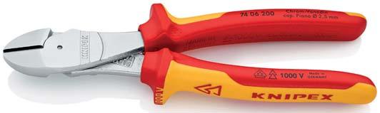 INSULATED TOOLS KNIPEX X-Cut Compact Diagonal Cutters DIN ISO 5749 IEC 60900 DIN EN 60900 73 Cuts precisely finest strands as well as multi-core cables and piano wires > box joint design: highest