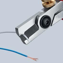 required diameter of solid or stranded wire with knurled screw and lock nut > with opening spring > Special tool steel,