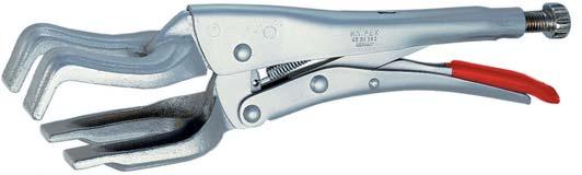 lever action > pliers body: rolled steel, high strength > gripping jaws: chrome vanadium electric steel,