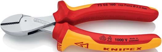 CUTTING PLIERS KNIPEX X-Cut DIN ISO 5749 73 Cuts precisely finest strands as well as multi-core cables and piano wires >
