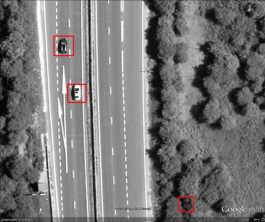 On board sensor data processing will enable a massive data bit rate reduction. The computers on the unmanned aircraft are achieving a 94% detection rate for vehicles in scenes (of the M11 in the U.K.