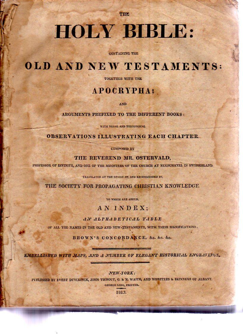 Yancey Family Bible of
