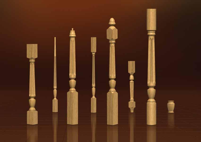 NEWELS & BALUSTERS CAROLINA SERIES SHOWN IN MILLING OPTION Square Top Table Leg Bun oot Kitchen Island Post to Post ireplace Carolina stair parts with dimensions 11 14 1/2 5 19 1/2 6 3/4 28 58 73 16