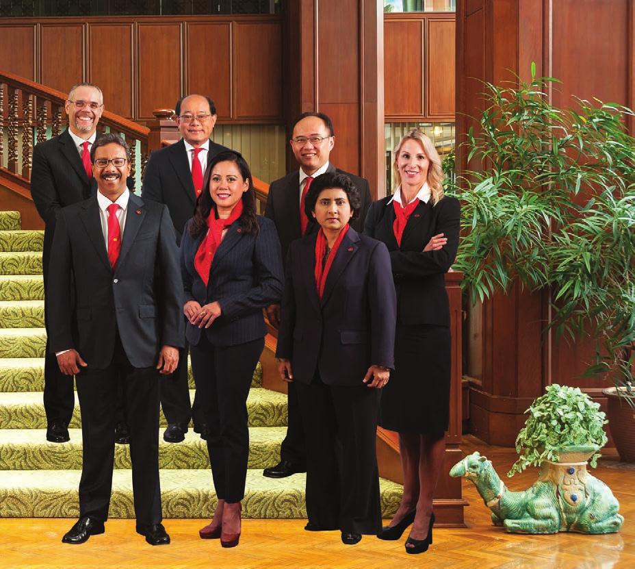 SENIOR MANAGEMENT TEAM Standing from left, first row Standing from left, second row DATUK ISWARAAN SUPPIAH Group Chief Operations Officer RAJA TEH MAIMUNAH RAJA ABDUL AZIZ Chief Executive Officer