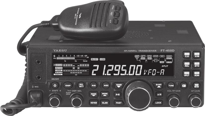 Refinements include: spectrum display, 32 color display, beacon mode, keyer, 200 alphanumeric memories and CTCSS. This enhanced D version includes the DSP2 unit installed. Includes MH-31A8J hand mic.