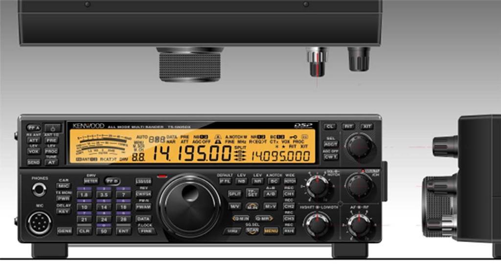 6 APPEARANCE DESIGN: DESIGN CONCEPT REVEALED BY DESIGNING ENGINEER The design development of the TS-590S was started by asking myself What are the characteristics that make Kenwood s HF transceivers