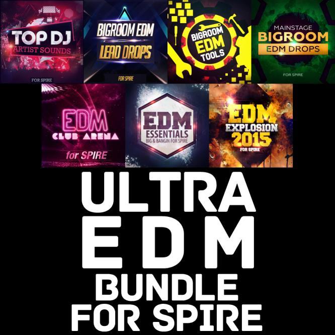 Mainroom Warehouse Are Proud To Present Ultra EDM Bundle For Spire Bringing you seven of the best products for the superb Reveal Sound Spire at a great bundle price.
