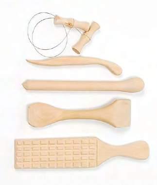 Pottery Tool Kits Heavy-uty Wooden Pottery Kit This five piece set includes four quality tools made of select