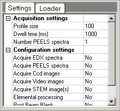 2 Spectrum profile acquisition settings Profile size The number of points along the profile line.