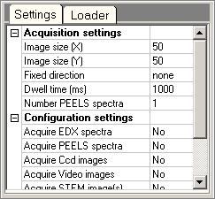 118 24.5.1.3 Spectrum image acquisition settings Note: The spacing between the acquisition positions is identical in both (X and Y) directions.