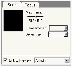 226 44.2 STEM Imaging Scan (User) The Scanning Scan Control Panel. In the Scanning Scan Control Panel the scan parameters are defined. Max.