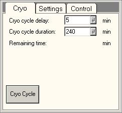 259 51.1 Vacuum Cryo (Supervisor) The Vacuum Cryo Control Panel.