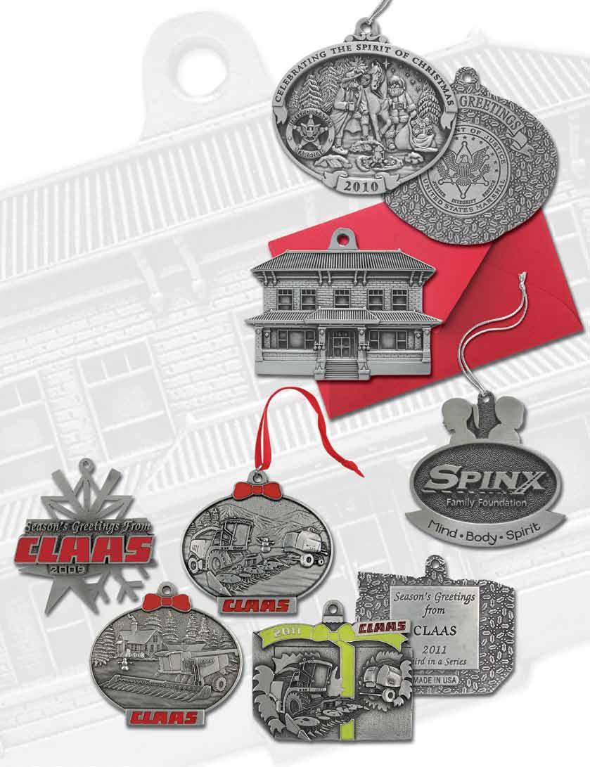 Custom Zinc Alloy Ornaments Our Spin Cast Zinc Alloy offers an attractive budget-minded alternative to our lead free pewter.