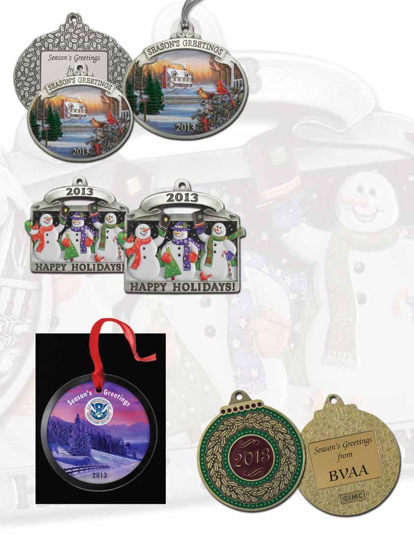 OR213M3DA OR2133DA 2013 Stock Design Ornaments No Tooling, Mold or Art charges for imprint 3 to 5 days shipping 2013 Gallery Print Pewter Includes Silver Tinsel Cord and Drawstring Pouch For optional