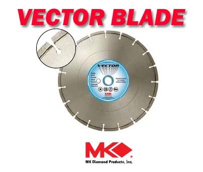CLASS # 15 14 VECTOR DIAMOND BLADE This is a general purpose, dry cutting and segmented diamond blade that is ideal