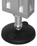 27 SFP-XxY-Z Leveling foot with centre location mark Base plate for installing levelling feet or eye bolt with centre location mark for