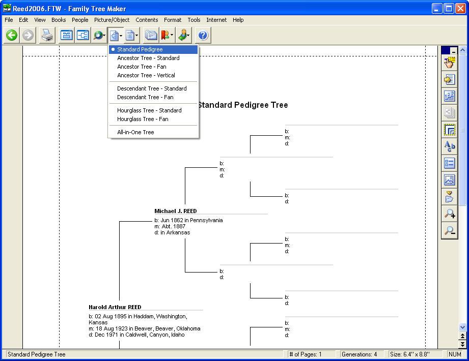 CREATE CHARTS VERSION 16 The Tree Charts button on the toolbar lets you choose the type of