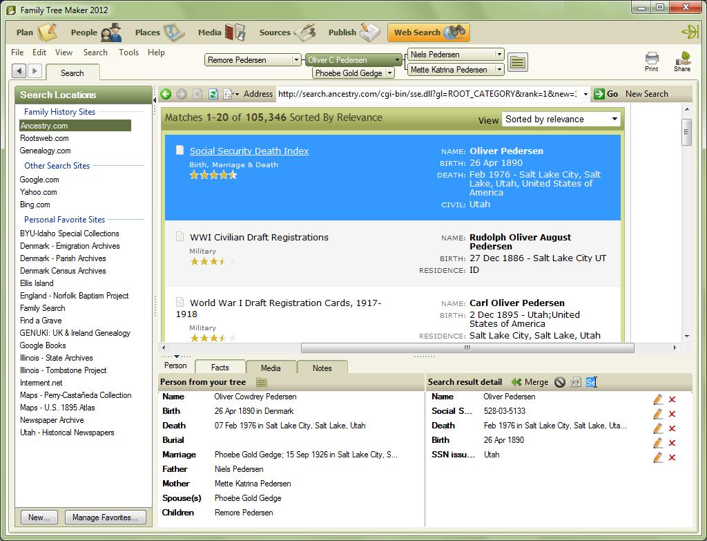 com Web Search results can be accessed on the Web Search workspace.