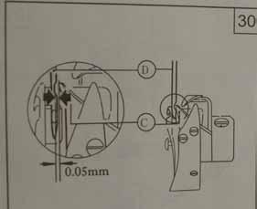 Note: if hook point is not in this location reference drawing 31 loosen screw D there are three screws.