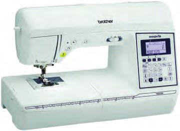 INNOV-IS NQ550PRW Computerized Sewing Improved Sewing with Longer Feed Dogs and Brother s Advanced Boxed Feed System. 100 built-in stitches. 8.3 inches from needle to arm.