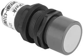 Resistant to caustic materials and harsh environments DeviceNet capability in 1- and 2-meter models CE certified 30 mm ultrasonic proximity sensors offer model selections for range, output type,