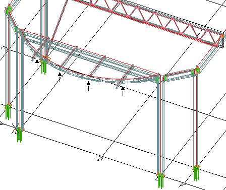 The purlins should be welded to the beam.