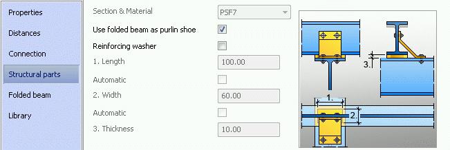 Select a purlin (e.g., the first purlin) and press Enter. 5. Click OK in the Attention dialog box.