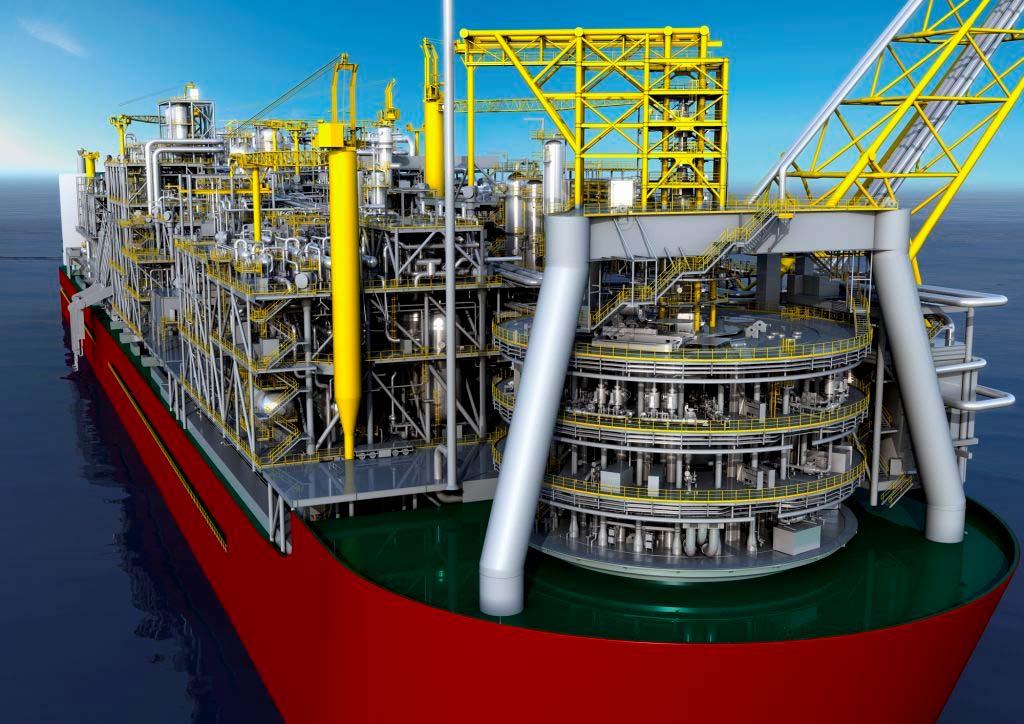 Prelude FLNG: the largest offshore floating facility ever The Prelude FLNG facility will be 488m long, 74m wide and will weigh more than