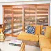 Cedar blinds provide insulation from the harsh summer sun, and retain the heat in winter.