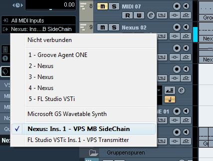 Now route the MIDI track's output to VPS MBS: Routing example: Cubase After creating and routing the MIDI track, and having selected MIDI as trigger mode in VPS MBS,