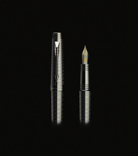 PARKER PREMIER is a celebration of a state of the art and high-precision fine writing instrument demonstrating PARKER Pen s know-how, craftsmanship and quality.