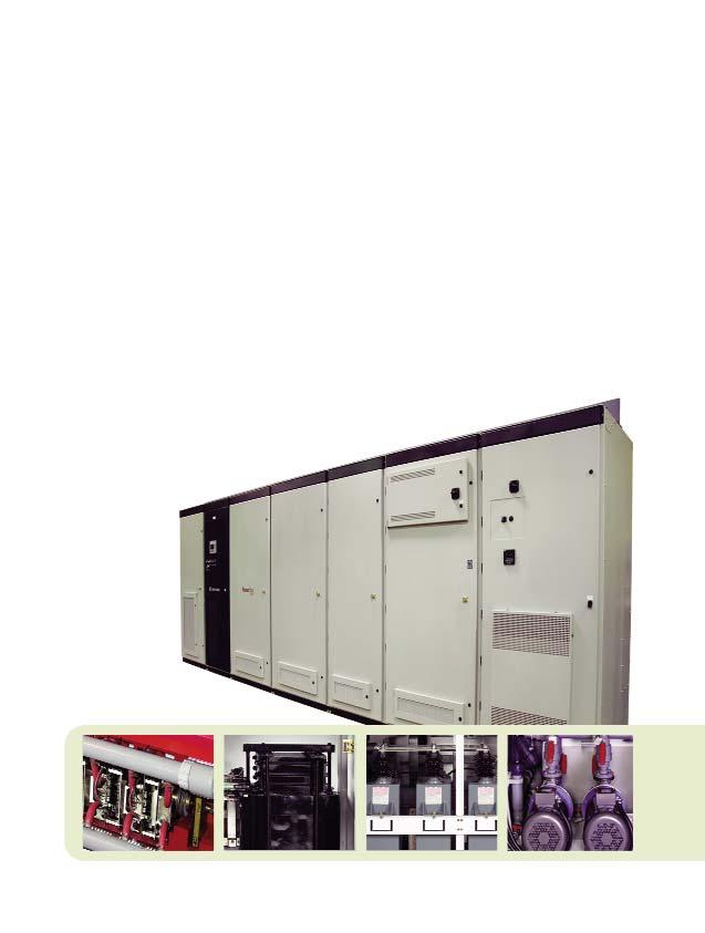 LIQUID-COOLED HIGH HORSEPOWER PowerFlex 7000 Liquid-Cooled Drives Reduce energy use on motors from 3000 to 8500 hp (2240 to 6340 kw), at 4160 to 6900V nominal supply voltage ratings.