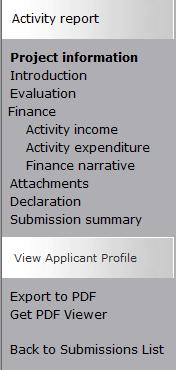 In order to submit your activity