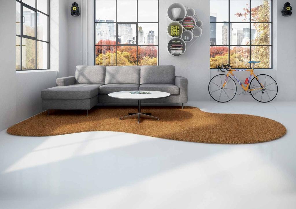 CREATE YOUR OWN SHAPE Quality: Modern Art 331 Florenz Colour: 520 Modern Art gives you complete freedom to design rugs in shapes and figures to match your own requirements.