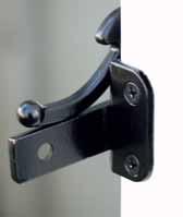 25 TO 5 THICK INCLUDED EASY TO INSTALL (REQUIRES SINGLE 3/4 INCH ROUND HOLE) FITS EITHER RIGHT OR LEFT HAND BLACK