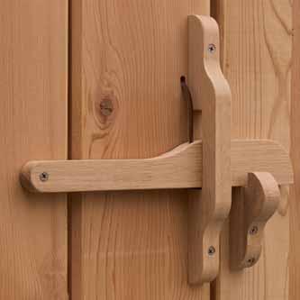 Wooden Gate & Door Latches Cambridge Latch Old English Cambridge Latch is made in Canada from oak timber. The cambridge latch is mounted on the front of the door or gate.