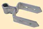 Heavy Duty Gate Hardware for Solid Double Straps (3 Gap) Central Eye 12 Available in Hot Dipped Galvanized Finish or Black Polyester Powder Coat over Hot