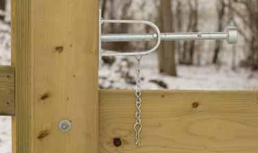 (BPPCG) Irish Gate Latch Fasteners Included OPEN POSITION T Hasp &
