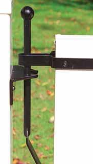 HORSE BACK FITS 3 THICK GATES REQUIRES SQUARE POST (MINIMUM 6 X 6) A.