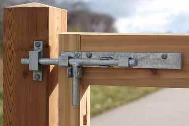 olid and Rail Gates (Latches) Slide Bolt Gate Latch FLUSH MOUNTED New for 2017 SET BACK MOUNTED We have combined our 12 and 15 heavy cane bolts with both a flush mount keeper and a
