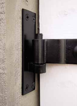 Wood Gates with Pins (8295) Flush Mount front of gate flush with