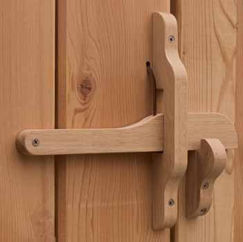 Latches, Closers, & Cane Wooden Gate & Door Latches Cambridge Latch Old English Cambridge Latch is made in Canada from oak timber.