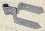 Heavy Duty Gate Hardware for Solid Double Straps (3 Gap) Central Eye 12 Available in Hot Dipped Galvanized Finish or Black