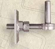 13 Field Gate Pin (8317) With square section at pin end to prevent rotation in post.