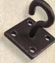 Cast iron hook is campatible with 3/16 and 1/4 chain only.