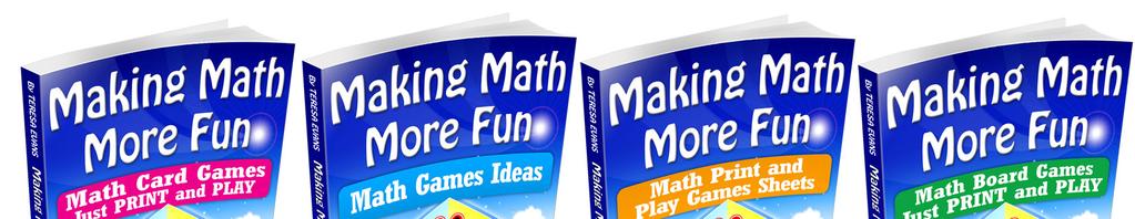 SAMPLE PAGES Please enjoy using these Math Games Ideas