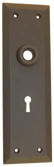 nickel 8865-OB oil rubbed bronze 2 1/2 wide, 8 high 2 1/4 hub to keyhole spacing Forged brass With doorknob hub &