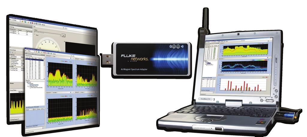 AirMagnet Spectrum XT AirMagnet Spectrum XT is the industry s first professional spectrum analyzer solution that combines in-depth RF analysis with real-time WLAN information for quicker and more