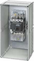 ALPHA 8HP Molded-Plastic Distribution Systems Single Enclosures Enclosures with in-built 3VL circuit breakers Siemens AG 2010 Technical specifications 8 Order No. Rated current Release Poles Order No.